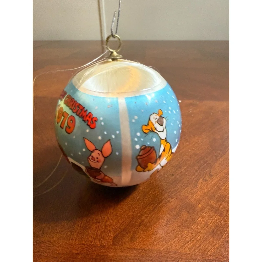 Vtg 1979 Winnie the Pooh Satin Christmas‎ Ornament Disney Holiday Collectible